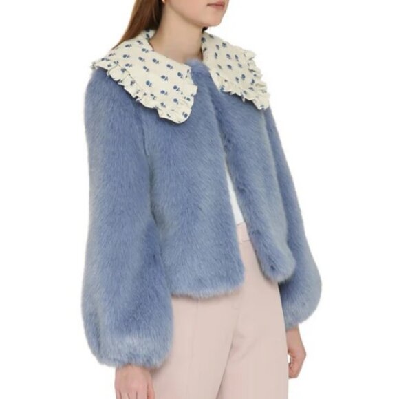 Shrimps Lara Faux Fur Jacket. - Picture 8 of 9